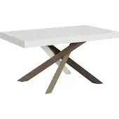 Itamoby Ausziehbarer Tisch 90x160/264 cm Volantis Esche weiß Gestell 4/C