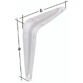 Alberts Gustav Konsole 125x100mm Stahl Oberfläche weiß lackiert - 348656