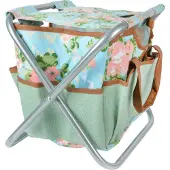 Esschert Design Gartengerätehocker Rosendruck