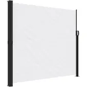 Syfax Seitenmarkise Ausziehbar Weiß 180x500 cm
