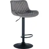 CLP Barhocker Minosa I Fußstütze Aus Metall I Höhenverstellbarer Gepolsterter Drehstuhl, Farbe: creme, Material: Kunstleder