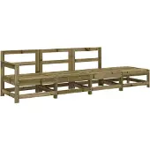 Sonstiges 4-tlg. Garten-Lounge-Set Kiefernholz Imprägniert