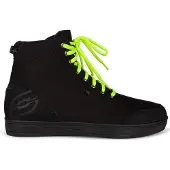 Ozone Motorradschuhe Town OZBOTTOWN58 Schwarz/Fluo Gelb, Knöchelverstärkung, atmungsaktives Mesh
