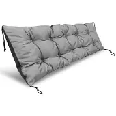 AIO Factory Gartenkissen 150x50 cm für Hollywoodschaukel Palette wasserdicht grau