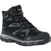 Regatta - Herren Wanderstiefel "Holcombe III" RG11300 (45 EU) (Schwarz/Granitgrau)
