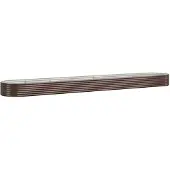 Syfax Hochbeet Verzinkter Stahl 544x100x36 cm Braun