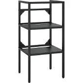 Syfax Badezimmer Waschtischgestell Schwarz 40x38x83 cm Eisen