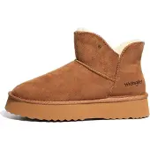Wrangler 20243079.37B Damen-Winterschuhe in Braun für Schnee