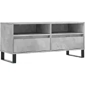 Syfax TV-Schrank Betongrau 100x34,5x44,5 cm Holzwerkstoff