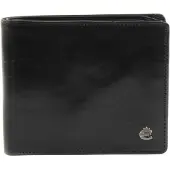 Esquire Leder Geldbörse Toscana RFID Wallet Black schwarz
