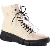 Rieker Damen Stiefeletten X3428-60 Farbe: Beige Größe: 37