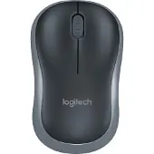 Logitech M185, Beidhändig, Optisch, RF Wireless, 1000 DPI, Grau