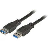 EFB Elektronik K5237.5 USB3.0 Verlängerungskabel A-A, St.-Bu., 5,0m, schwarz, Premium K52375