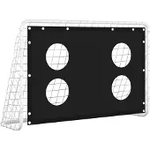 Syfax Fußballtor mit Torwand Stahl 184x61x122 cm