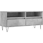 Syfax TV-Schrank Betongrau 100x34,5x44,5 cm Holzwerkstoff