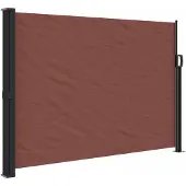 Syfax Seitenmarkise Ausziehbar Braun 140x600 cm