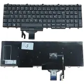 T-ProTek DEUTSCHE-Tastatur Schwarz mit Trackpoint kompatibel für Dell Latitude 15 E5550-4531