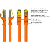 GOOD CONNECTIONS Alcasa Cat. 7 S/FTP 7.5m, 7,5 m, Cat7, S/FTP (S-STP), RJ-45, RJ-45, Orange