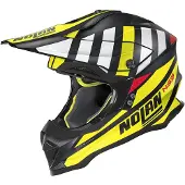 Nolan N53 Cliffjumper Motocross Helm, schwarz/gelb/weiß, XL (61)