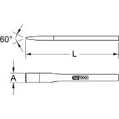Ks Tools BRONZEplus Maurermeißel - 963.2443