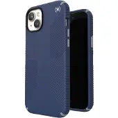 Speck Presidio2 Grip Magsafe - Etui iPhone 15 Plus / iPhone 14 Plus (Küstenblau / Staubgrau / Weiß)