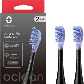 Oclean Bürstenkopf Ultra Weiß - Schwarz, 2er Pack