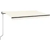 Syfax Markise Automatisch Einziehbar 400x350 cm Creme