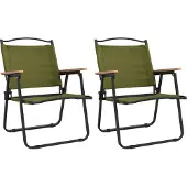 Syfax Campingstühle 2 Stk. Grün 54x55x78 cm Oxford-Gewebe