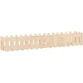 Syfax Hochbeet Lattenzaun-Design 200x30x30 cm Massivholz Kiefer