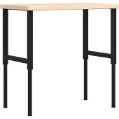 Syfax Werkbank 100x60x(73-99,5) cm Massivholz Eiche Rechteckig