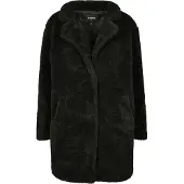 Urban Classics Ladies - OVERSIZED SHERPA Mantel schwarz - 3X
