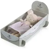 Decuevas Lumpenpuppe Niza 36 cm Plüschtier Cabrio-Koffer für Kinderbetten