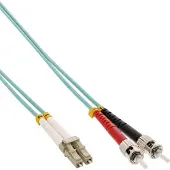 InLine LWL Duplex Kabel, LC/ST, 50/125µm, OM3, 3m, 3 m, OM3