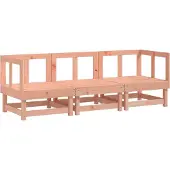 Syfax 3-tlg. Garten-Lounge-Set Massivholz Douglasie
