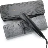 Diva Pro Styling Digital Glätteisen - Keramik-Platten - Automatische Abschaltung - 3m langes Kabel, schwarz