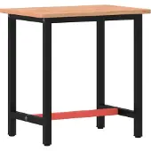 Syfax Werkbank 80x55x81,5 cm Massivholz Buche und Metall