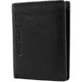 Bruno Banani Leder Geldbörse Arizona Wallet High with Flap Black schwarz