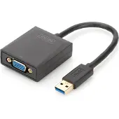 Digitus USB-A 3.2 Gen 1 zu VGA Grafik Adapter, 1920 x 1080 Pixel