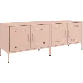 Sonstiges TV-Schränke 2 Stk. Rosa 68x39x50,5 cm Stahl