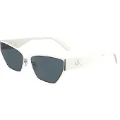 Calvin Klein Cateye Sonnenbrille mit weißem Rahmen