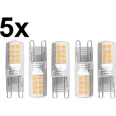 Blulaxa LED-Stiftsockellampe, EEK: E, G9, 2,6W, 320lm, 3000K, 5 Stück