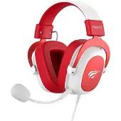 Havit H2002d, Kabelgebunden, 20 - 20000 Hz, Gaming, Kopfhörer, Rot, Weiß