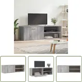 The Living Store TV-Schrank Grau Sonoma 120x34x37 cm Holzwerkstoff