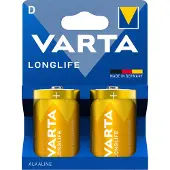 Varta 04120, LR20, Alkali, 1,5 V, 2 Stück(e), Weiß, Gelb, 61,5 mm