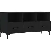 Syfax TV-Schrank Schwarz 102x36x50 cm Holzwerkstoff