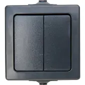 Kopp 565515009 NAUTIC - Serienschalter, Farbe: anthrazit
