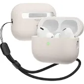 Elago Liquid Hybrid Case mit Nylon-Lanyard für AirPods Pro 2, Stein