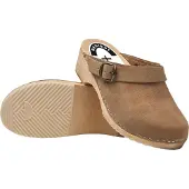 Reis Gesundheitsclogs aus Holz für Damen mit orthopädischem Profil beige 36