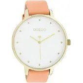 Oozoo Damen Lederarmband Uhr Timepieces pink Analog Quarzuhr UOC11036