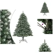 vidaXL Künstlicher Weihnachtsbaum mit Ständer 210 cm PVC - Weihnachtsbäume